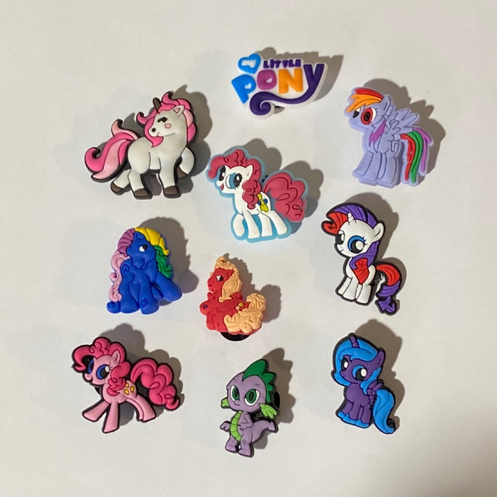 My Little Pony inspired Croc Charms 10 Piece bundle~New, unbranded